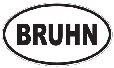 BRUHN - Oval Magnet