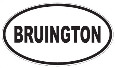 BRUINGTON - Oval Magnet