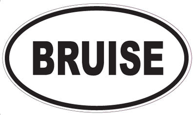 BRUISE - Oval Sticker