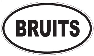 BRUITS - Oval Sticker