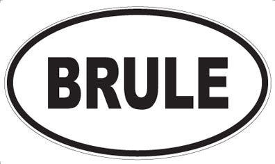 BRULE - Oval Magnet