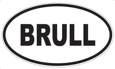 BRULL - Oval Magnet