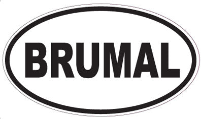BRUMAL - Oval Sticker