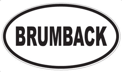 BRUMBACK - Oval Magnet