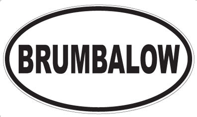 BRUMBALOW - Oval Magnet