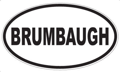 BRUMBAUGH - Oval Magnet
