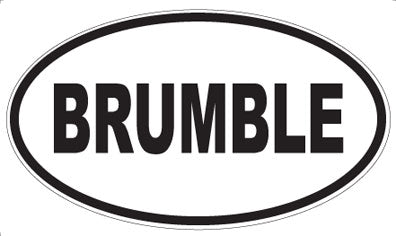 BRUMBLE - Oval Magnet