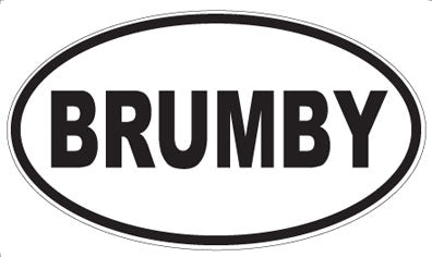 BRUMBY - Oval Magnet