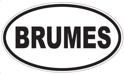 BRUMES - Oval Sticker