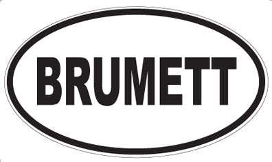 BRUMETT - Oval Magnet