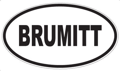 BRUMITT - Oval Magnet