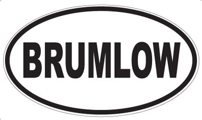 BRUMLOW - Oval Magnet