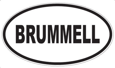 BRUMMELL - Oval Magnet