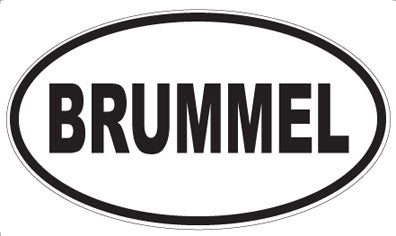 BRUMMEL - Oval Magnet