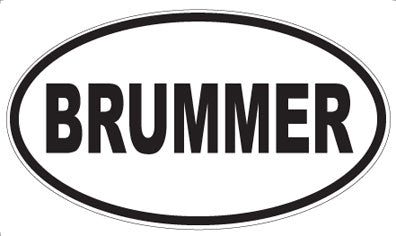 BRUMMER - Oval Magnet
