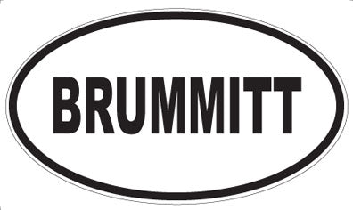 BRUMMITT - Oval Magnet