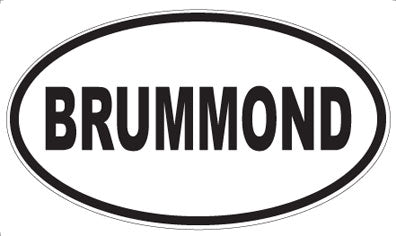 BRUMMOND - Oval Magnet
