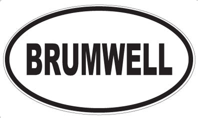 BRUMWELL - Oval Magnet