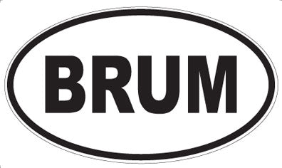 BRUM - Oval Magnet