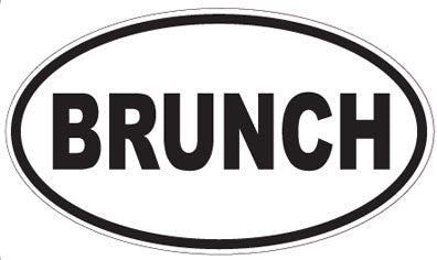 BRUNCH - Oval Sticker