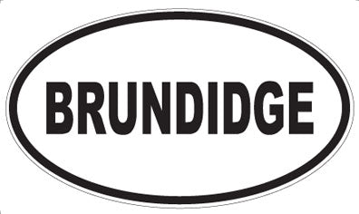 BRUNDIDGE - Oval Magnet