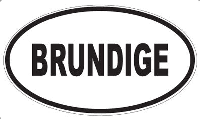 BRUNDIGE - Oval Magnet