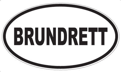 BRUNDRETT - Oval Magnet