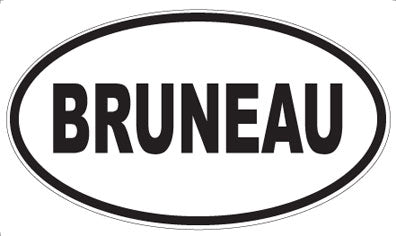 BRUNEAU - Oval Magnet