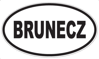 BRUNECZ - Oval Magnet