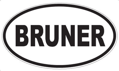 BRUNER - Oval Magnet
