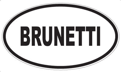 BRUNETTI - Oval Magnet