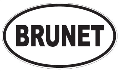 BRUNET - Oval Magnet