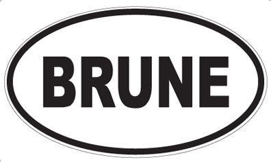 BRUNE - Oval Magnet
