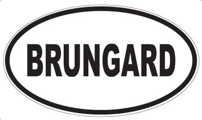 BRUNGARD - Oval Magnet