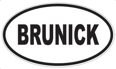 BRUNICK - Oval Magnet