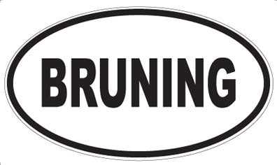 BRUNING - Oval Magnet