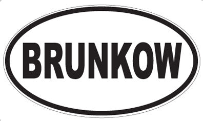 BRUNKOW - Oval Magnet