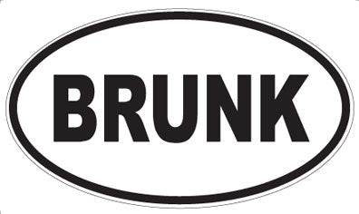 BRUNK - Oval Magnet