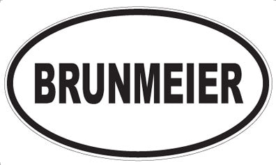 BRUNMEIER - Oval Magnet