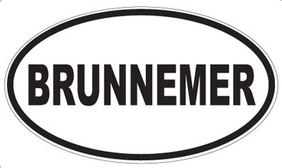 BRUNNEMER - Oval Magnet