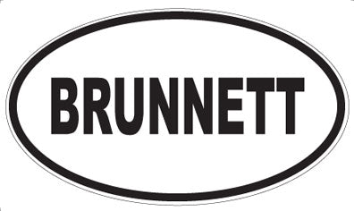 BRUNNETT - Oval Magnet