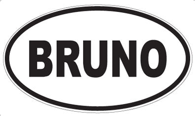 BRUNO - Oval Magnet