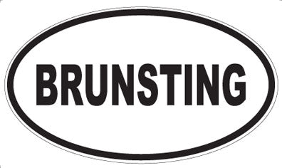 BRUNSTING - Oval Magnet