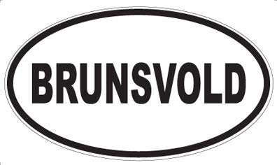 BRUNSVOLD - Oval Magnet