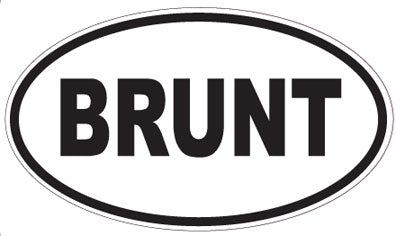 BRUNT - Oval Sticker