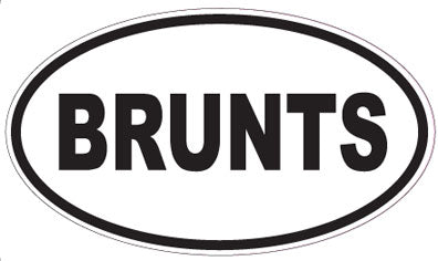 BRUNTS - Oval Sticker
