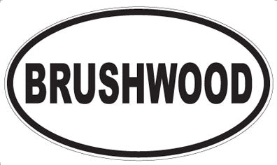 BRUSHWOOD - Oval Magnet