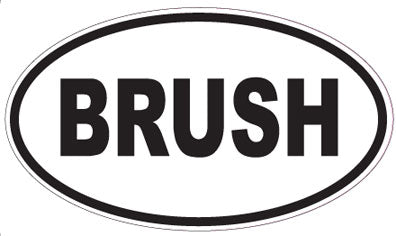 BRUSH - Oval Magnet