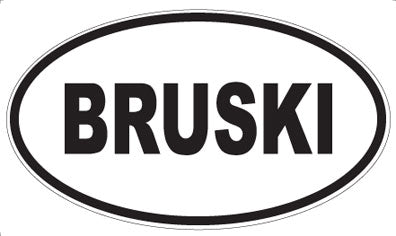 BRUSKI - Oval Magnet