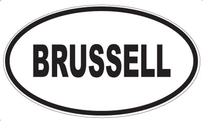 BRUSSELL - Oval Magnet